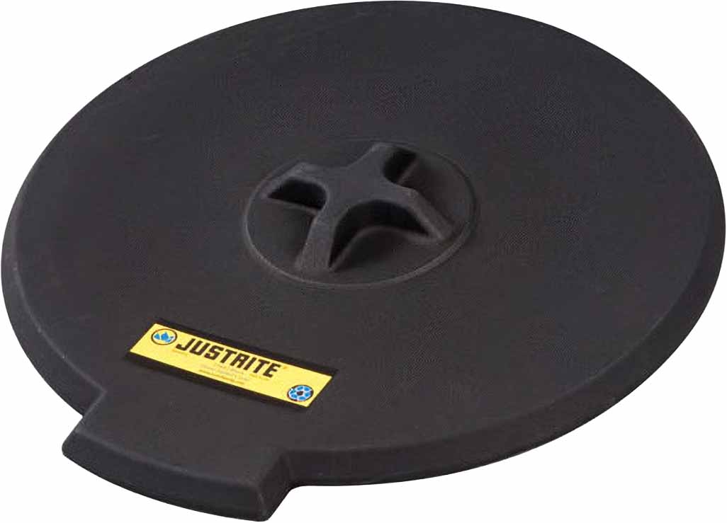 justrite 28682 cover for drum funnel no 28680 ecopolyblend black 1
