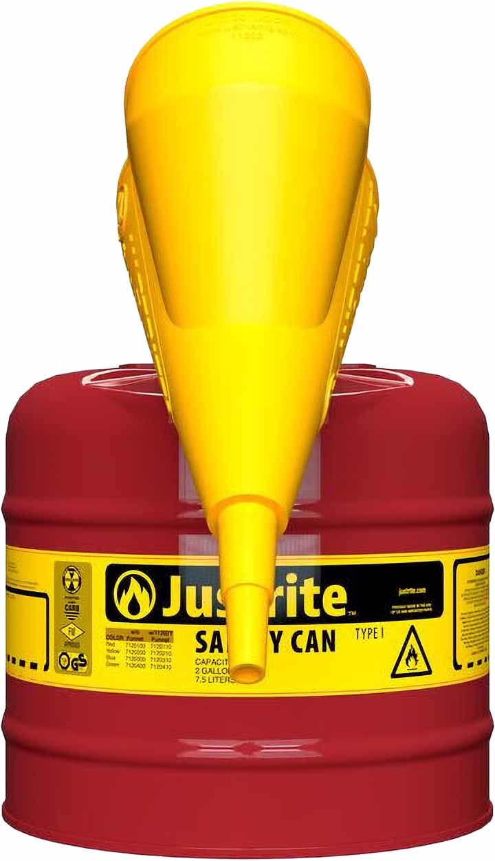 justrite-7120110-2-gallon-steel-safety-can-for-flammables-type-1-funnel-flame-arrester-red-2