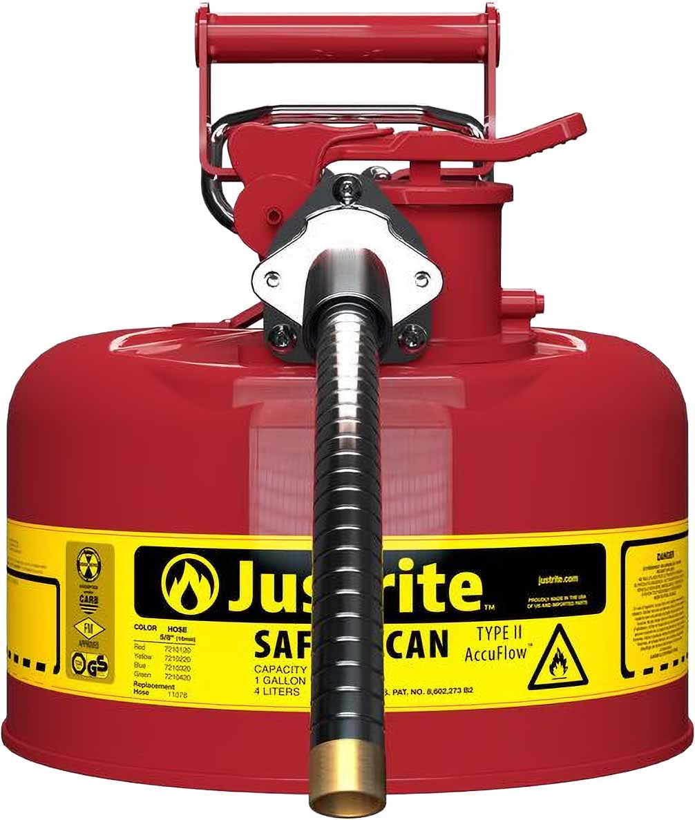 justrite-7210120-1-gallon-5-8-metal-hose-steel-safety-can-for-flammables-type-2-accuflow-red-2