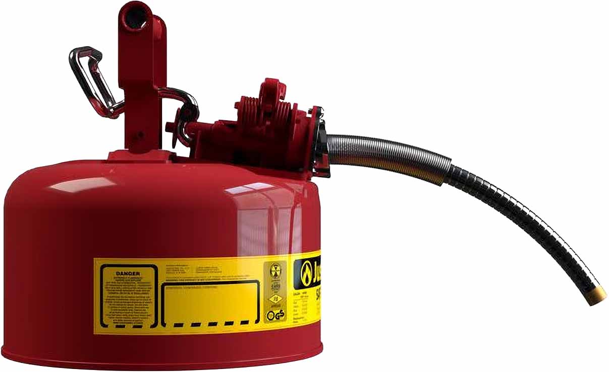 justrite-7210120-1-gallon-5-8-metal-hose-steel-safety-can-for-flammables-type-2-accuflow-red-4