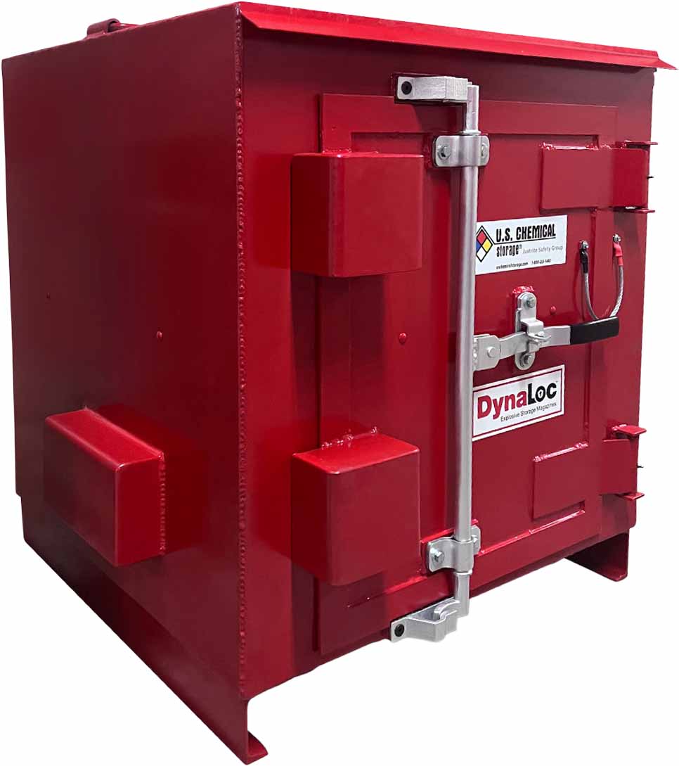 justrite el301 dynaloc type 4 outdoor explosive storage magazine red 1