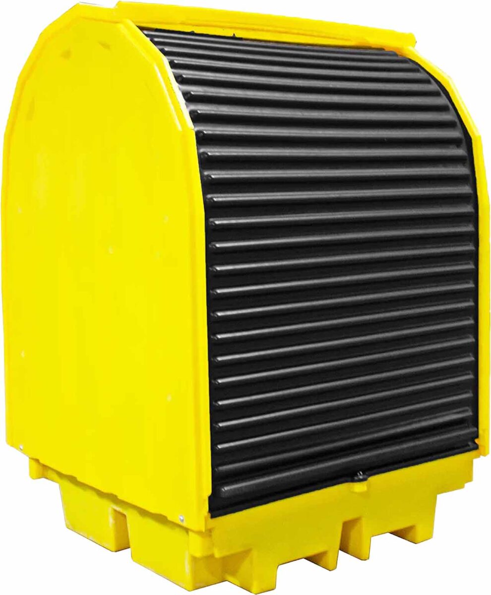 romold bp4hc hard covered spill pallet for 4 x 205ltr drums 1