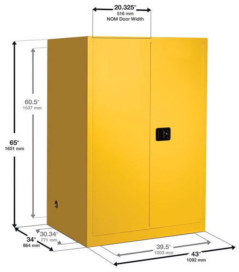 justrite-899020-90-galon-2-rafli-2-kapili-kendiliginden-kapanan-yanici-madde-dolabi-sure-grip-ex-sari-3