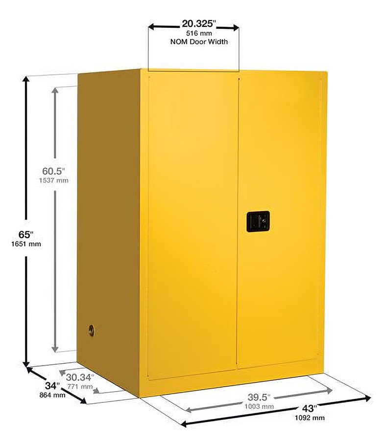 justrite-899022-90-galon-2-raf-2-kapi-kendiliginden-kapanan-asindiricilar-asetik-asit-celik-guvenlik-dolabi-3