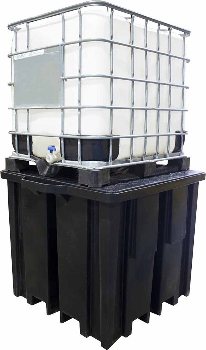 romold bb1fwr geri donusturulmus polietilen ibc dokuntu paleti 4 yonlu forklift erisimi 1